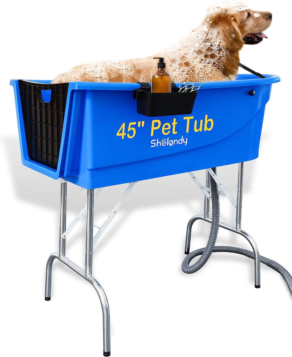 Large plastic store dog bath tubs